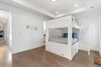 BONUS trundle pull out bed on the bottom, so this room sleeps 6!