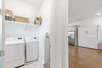 Full size washer & dryer included with sale of home!