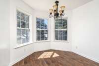 Dining Nook off Kitchen facing back yard