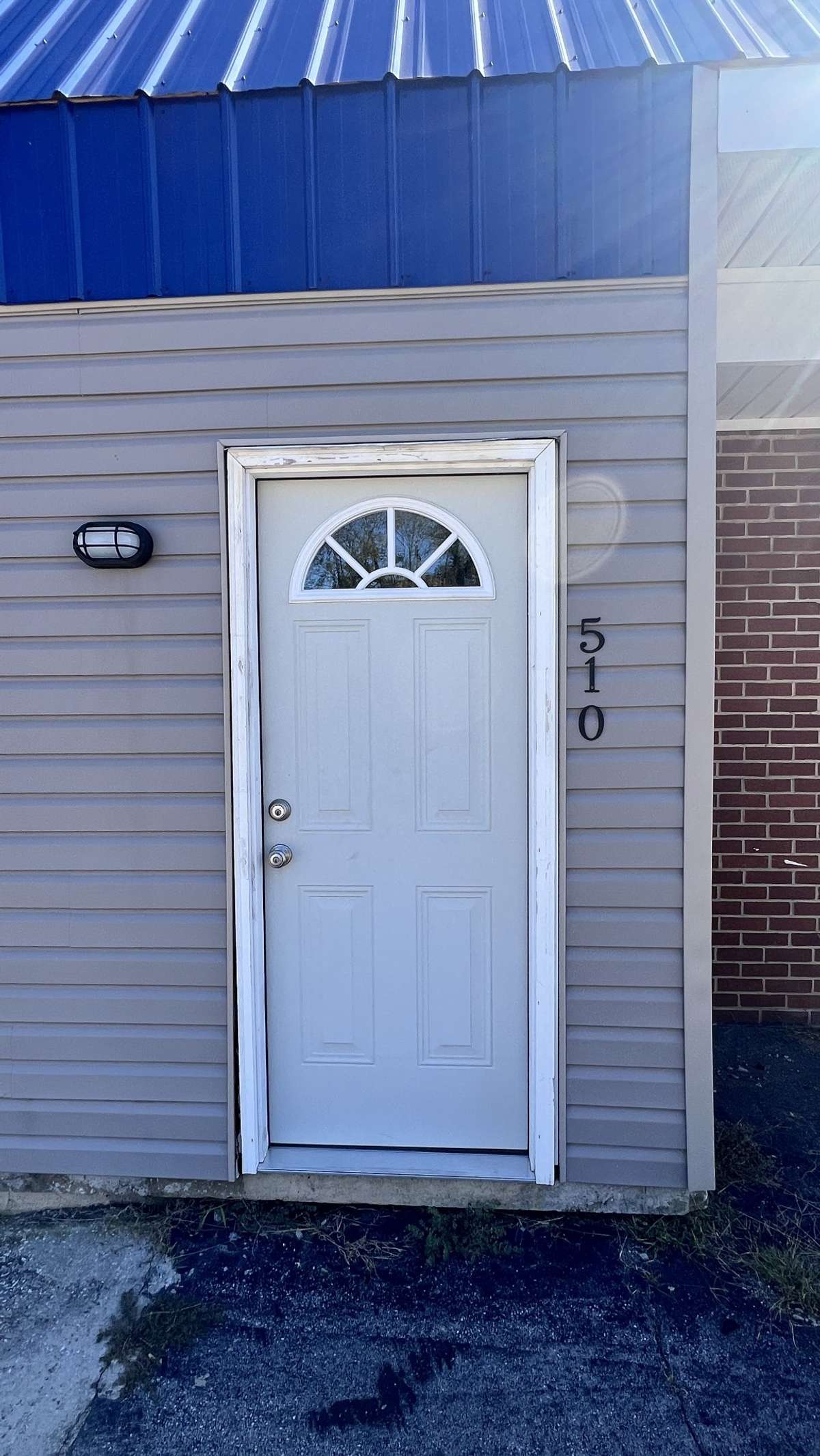Front door to apartment