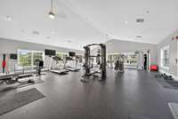 Workout facilites, so forget the need for a gym membership.