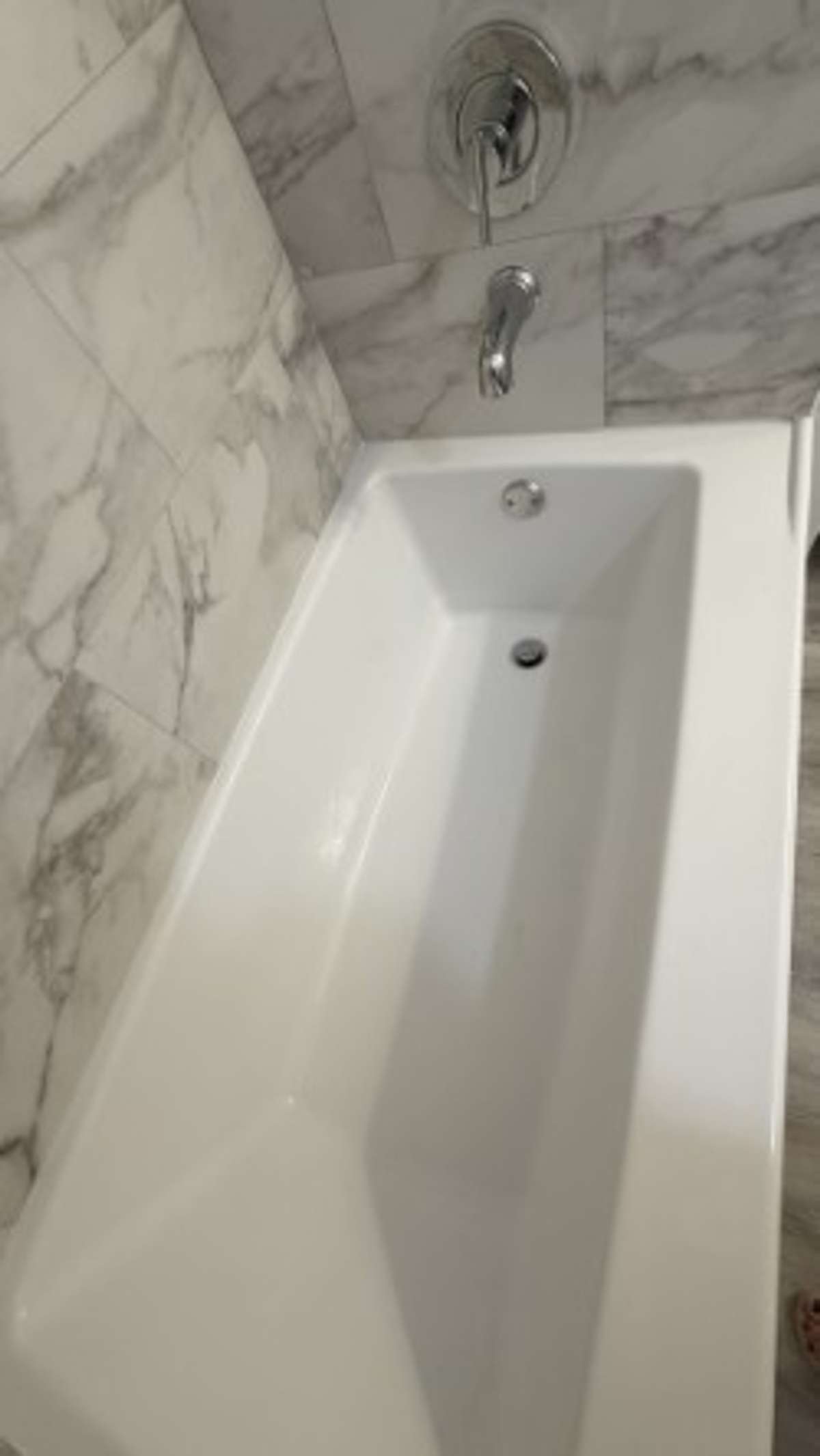 View of inside the New Tub. The Tub is Very Nice and Deep