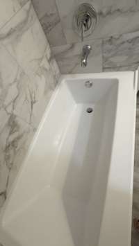 View of inside the New Tub. The Tub is Very Nice and Deep