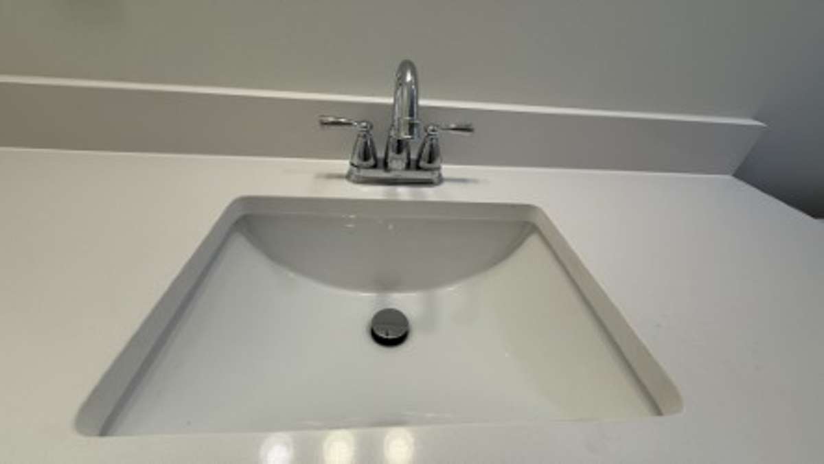 Close up View of the Bathroom Sink
