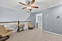 Loft overlooking living room and door to 2nd bedroom suite