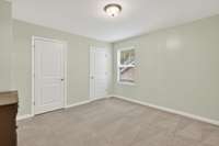 2nd bedroom w double closets