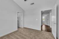 Brand new carpet and vaulted ceiling.