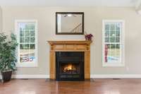 The propane tank is owned by the seller and is used solely for the fireplace at this time...