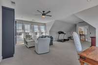 This oversized bonus room is above the 3 car garage