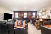 Upstairs HUGE entertainment room, sports arena, wet bar-you name it!