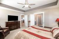 french doors and private water closet