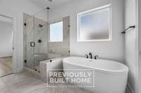 IMAGES - PREVIOUSLY BUILT HOME: Primary Bathroom - Illustrative Purposes Only