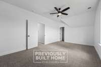 IMAGES - PREVIOUSLY BUILT HOME: Bonus Room (Half Shown) - Illustrative Purposes Only