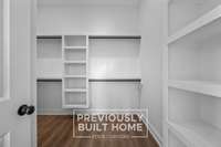 IMAGES - PREVIOUSLY BUILT HOME: Primary Closet - Illustrative Purposes Only