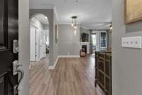 Step inside to a bright, open concept living space.