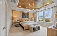 Spacious primary suite