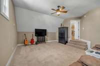 Spacious upstairs bonus room—perfect for a media room, playroom, or home office.