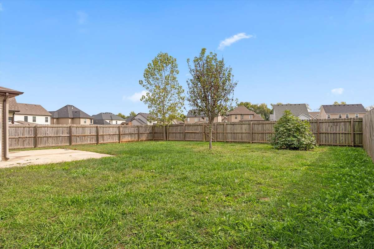 Privacy fence and level lot