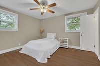 Master bedroom with half bath.