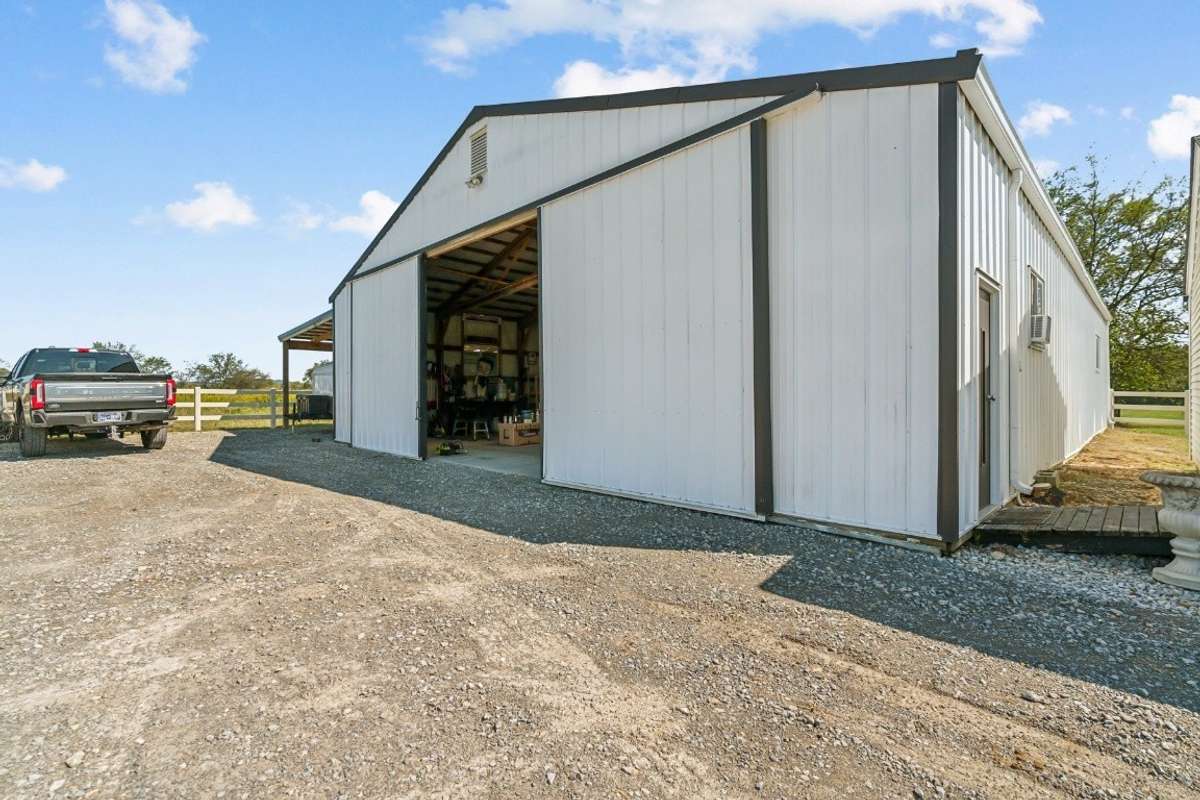 Drive Through Shop with Office and Side Awning