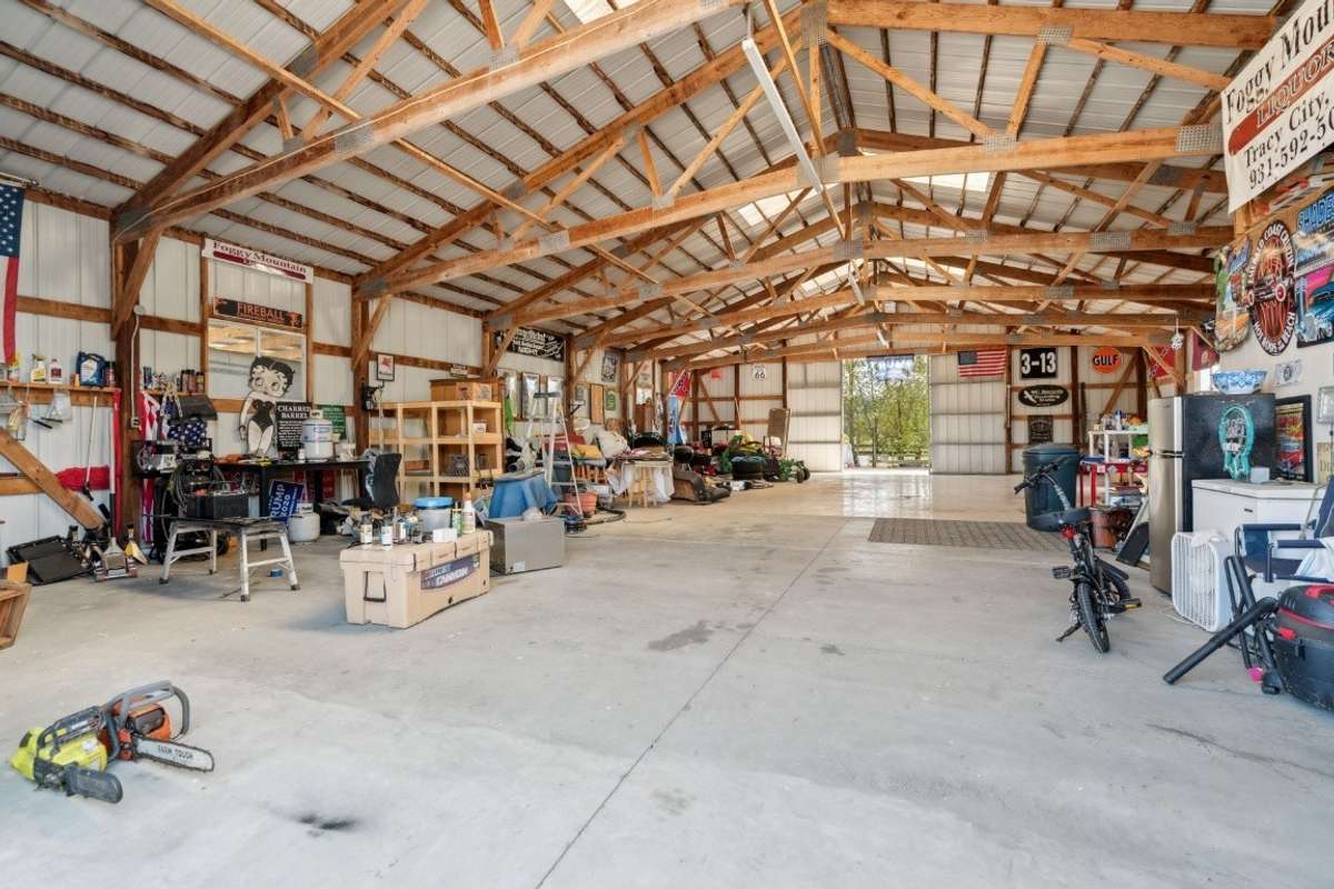 Shop with concrete Floor