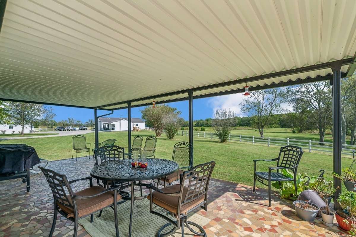 Main Home Covered Patio looking out over your property