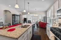 Beautiful Kitchen With Large Island & Open Concept Living Great For Everyday Functionality & Excellent For Entertaining!