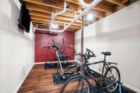 Lower level exercise space.  The TV here does not convey.