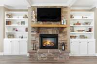 A closer view of the focal point of the family room...