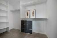 Walk-in closet in primary suite!