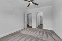 Owner's suite with attached spa-inspired bath.