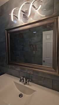 Elegant light fixtures.