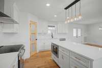 This gourmet kitchen is perfect for entertaining.