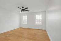 Bedroom 3 features double windows for plenty of natural light and walk in closet.