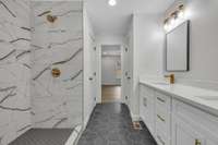 SAMPLE PHOTO - Previous photo of similar bathroom designed by Bison Developments. Photo to show sample finishes in similar bathroom design.