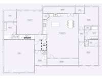 Floorplan example of main level. ** 4th Bedroom or Bonus room over garage with double closets.