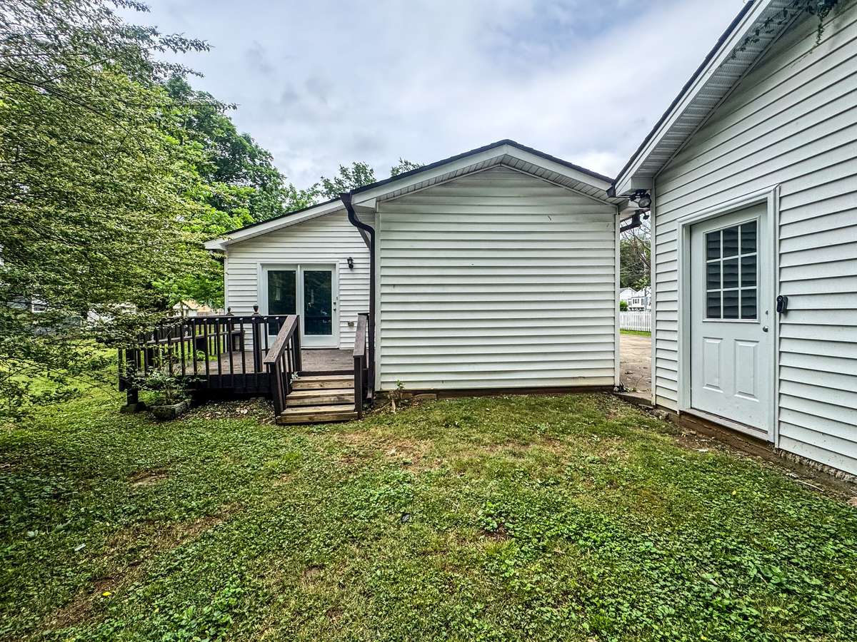 Back Yard Behind garage