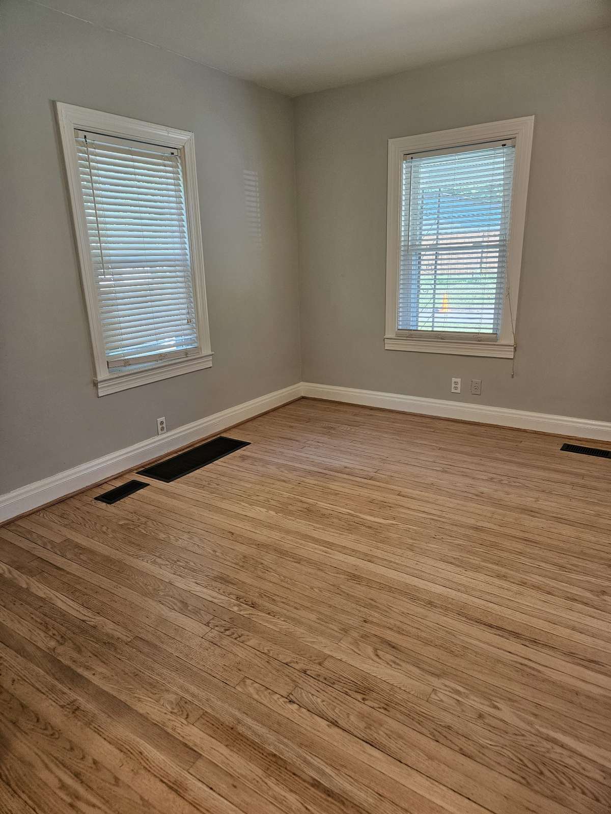Front Living room with resurfaced floors