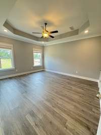 Primary Bedroom.

*Photo is from a previous listing displaying the completed floor plan some options and selections may vary from actual home.