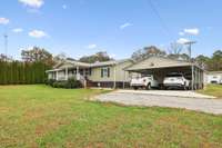Home offers a long drive way with a carport, available parking for two cars.  4775 New Tullahoma Hwy Manchester TN 37355