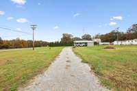 Long off the road driveway creates the perfect retreat.  4775 New Tullahoma Hwy Manchester TN 37355