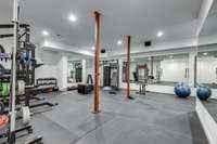 Lower level Olympic  Gym