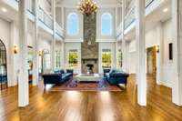 35 FOOT VAULTED CEILINGS WITH NATURAL LIGHT THROUGH OUT THE GREAT ROOM