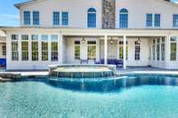 Infinity pool waterfall