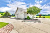 3 car garage with shop in rear