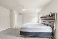 There is plenty of room for a king size bed, as well as other furniture!