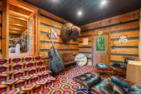 Drop zone / hang-out room between the kitchen and studio