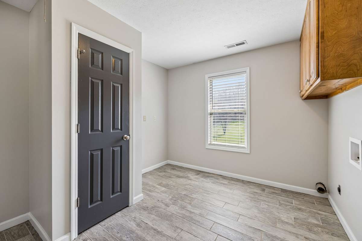Extra pantry in laundry room.