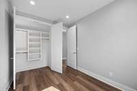 Every closet features built in's for maximum organization.