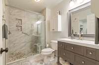 Recently remodelled primary bathroom